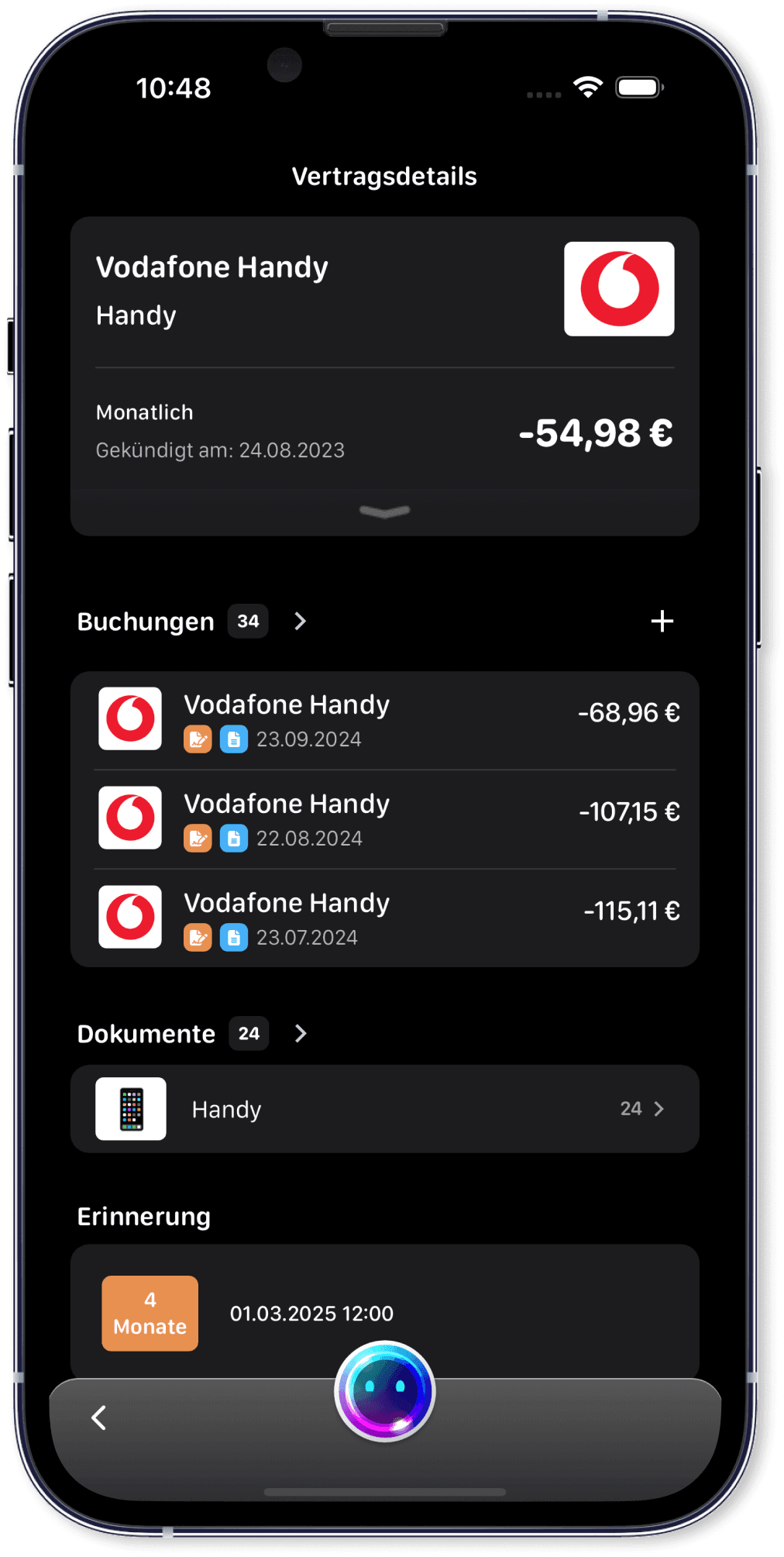 Verträge, Dokumente und Abbuchungen miteinander verknüpfen